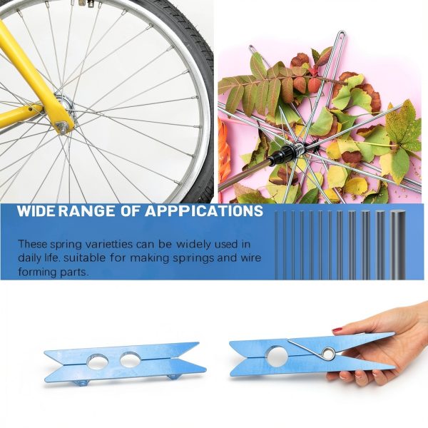 Glarks Stainless Steel Spring Wire Kit 104pcs 12 Sizes High Elasticity-6