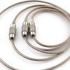 RLECS Stainless Steel Wire Keychain Kit 1.5mm 4 Sizes 5pcs Each-0