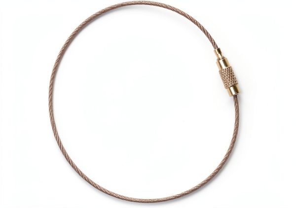 RLECS Stainless Steel Wire Keychain Kit 1.5mm 4 Sizes 5pcs Each-4