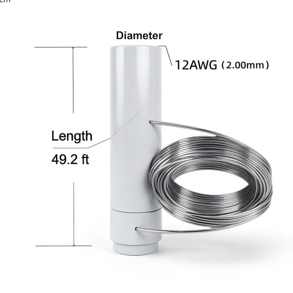 12 Gauge Stainless Steel Wire 49ft 304 Grade by Voxsveldra-1