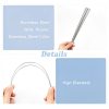 UNICRAFTALE Stainless Steel Wire 50pcs 30cm Spring & 40cm Straight-3