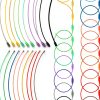 Stainless Steel Wire Keyrings Qulkws 120 Pack Durable 6.3in Twist Lock-0