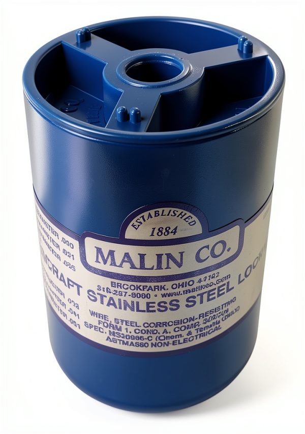 Stainless Steel Lockwire 0.032in Bare by MALIN COMPANY 364ft Canister-0