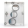 Delta Paxos 60 in x 62-1/4 in Frameless Sliding Bathtub Door in Chrome-7