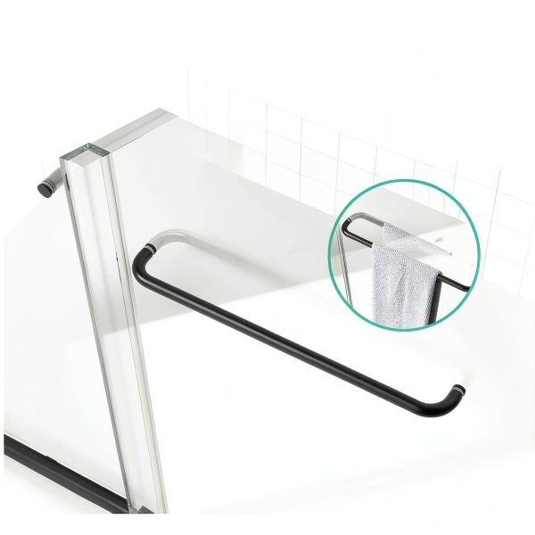 56-60" W x 58" H Bathtub Shower Door, Semi-Frameless Double Sliding,-2
