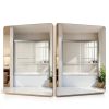 Bathtub Shower Door 56-60" W x 58" H Semi-Frameless Shower Doors for Bath Tub Glass Shower Door with 1/4" (6mm) Clear Tempered Glass for Bathroom, Silver-6