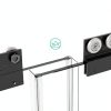 56-60" W x 58" H Bathtub Shower Door, Semi-Frameless Double Sliding,-4