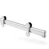 Delta Paxos 60 in x 62-1/4 in Frameless Sliding Bathtub Door in Chrome-3