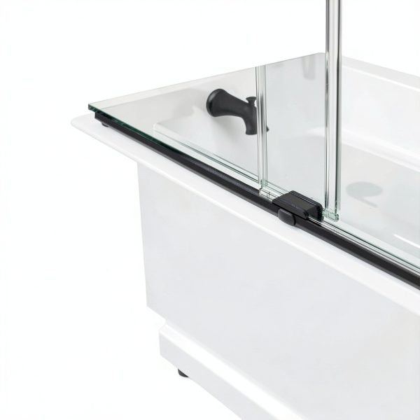 Delta Paxos 60 in x 62-1/4 in Frameless Sliding Bathtub Door in Chrome-9