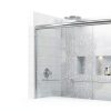 Delta Paxos 60 in x 62-1/4 in Frameless Sliding Bathtub Door in Chrome-8