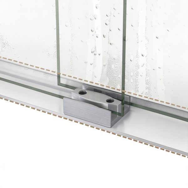 Bathtub Shower Door 56-60" W x 58" H Semi-Frameless Shower Doors for Bath Tub Glass Shower Door with 1/4" (6mm) Clear Tempered Glass for Bathroom, Silver-5